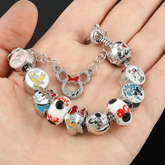 Disney Characters Charm Bracelet 7.9” - Picture 3 of 9